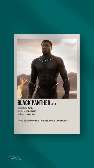 پوستر مینیمال فیلم black panther