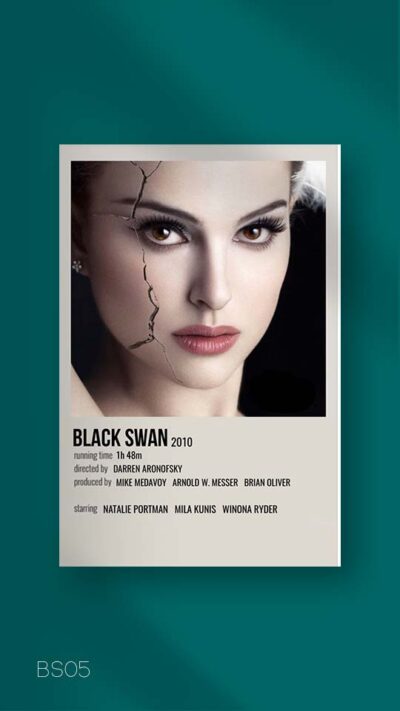 پوستر مینیمال فیلم black swan