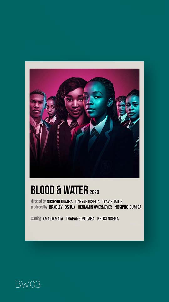 پوستر مینیمال سریال blood & water