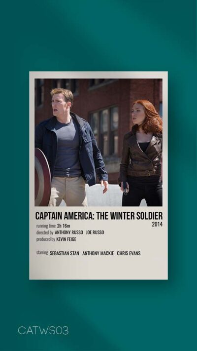 پوستر مینیمال فیلم captain america