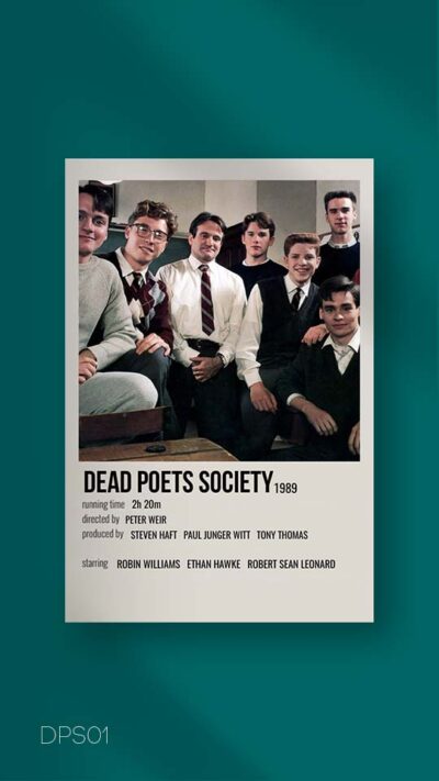پوستر مینیمال فیلم dead poets society