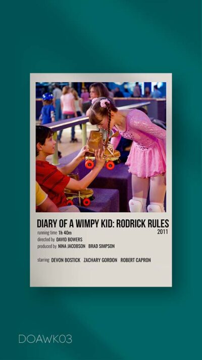 پوستر مینیمال فیلم diary of a wimpy kid