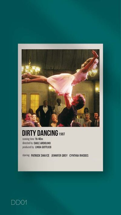 پوستر مینیمال فیلم dirty dancing