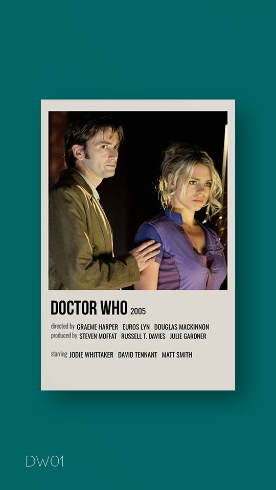پوستر مینیمال سریال doctor who