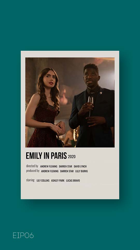 پوستر مینیمال سریال emily in paris