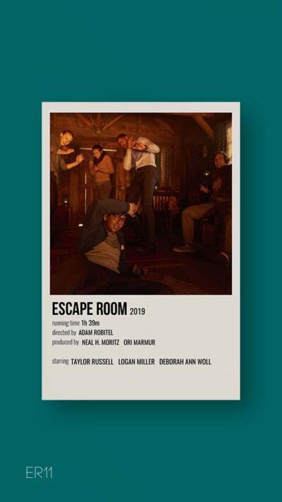 پوستر مینیمال فیلم escape room