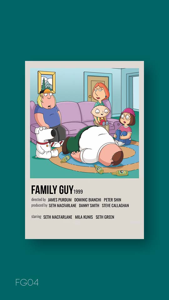 پوستر مینیمال سریال family guy