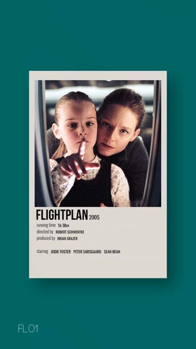 پوستر مینیمال فیلم flightplan
