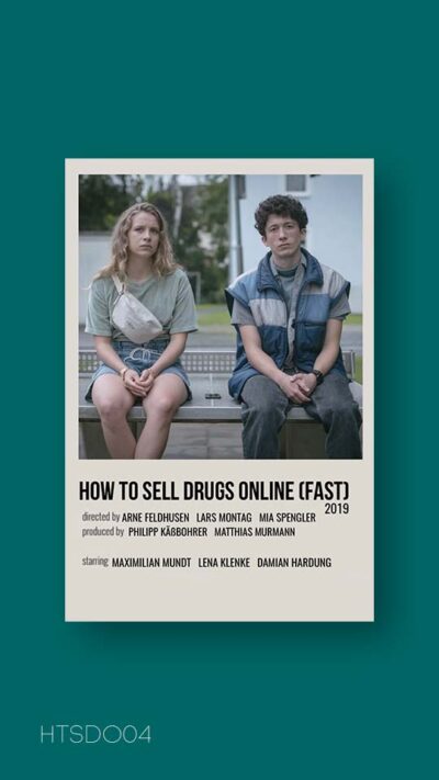 پوستر مینیمال سریال how to sell drugs online
