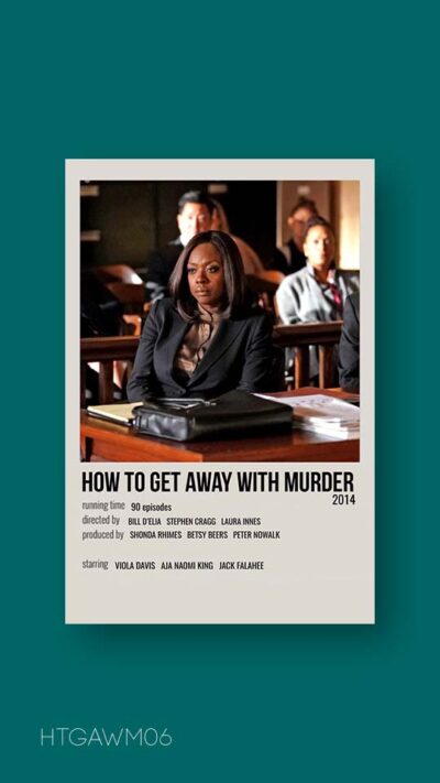 پوستر مینیمال سریال how to get away with murder