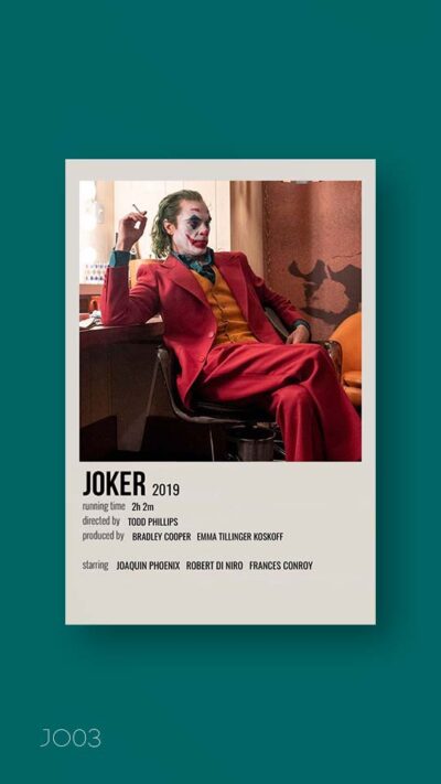 پوستر مینیمال فیلم joker