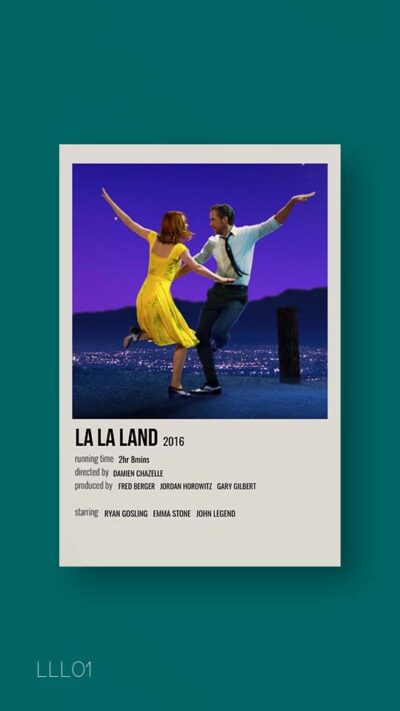 پوستر مینیمال فیلم la la land
