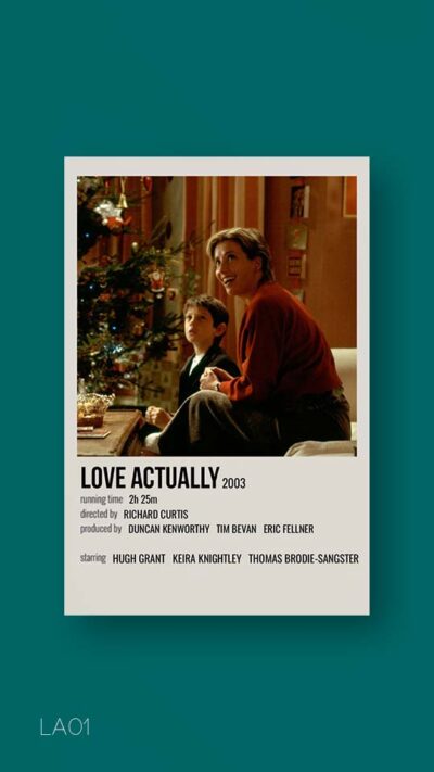 پوستر مینیمال فیلم love actually