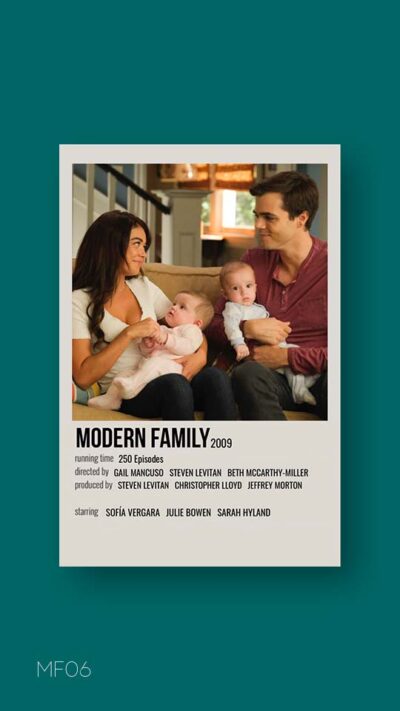 پوستر مینیمال سریال modern family