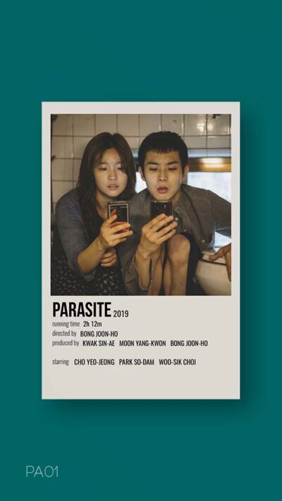 پوستر مینیمال فیلم parasite