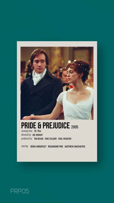 پوستر مینیمال فیلم pride & prejudice