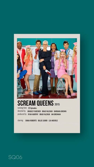 پوستر مینیمال سریال scream queen