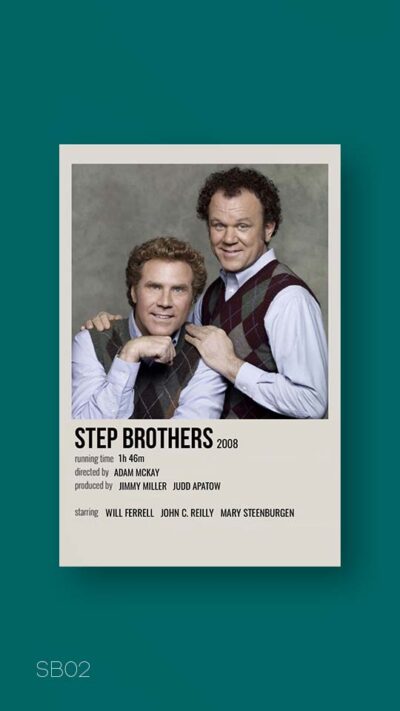 پوستر مینیمال فیلم step brothers