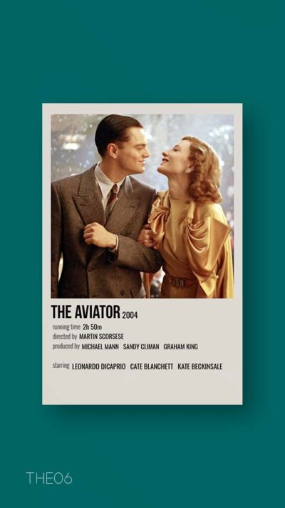 پوستر مینیمال فیلم the aviator
