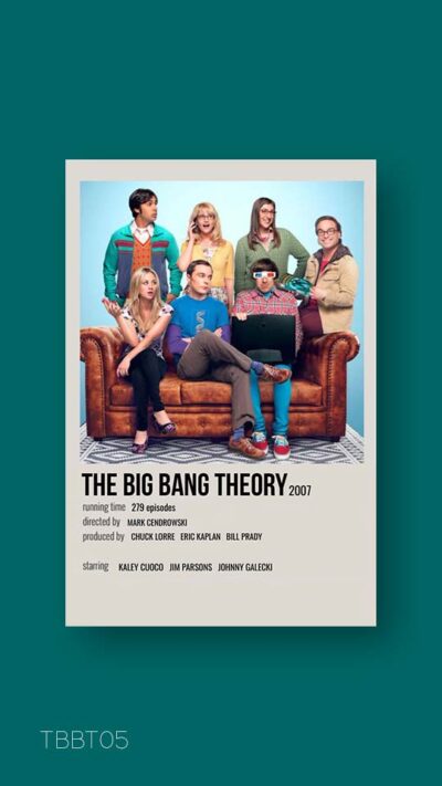 پوستر مینیمال سریال the big bang theory