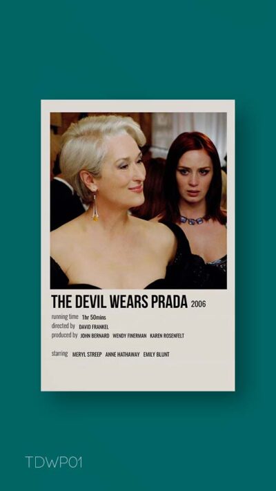 پوستر مینیمال فیلم the devil wears prada