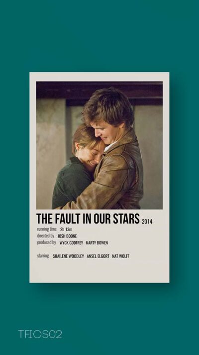 پوستر مینیمال فیلم the fault in our stars