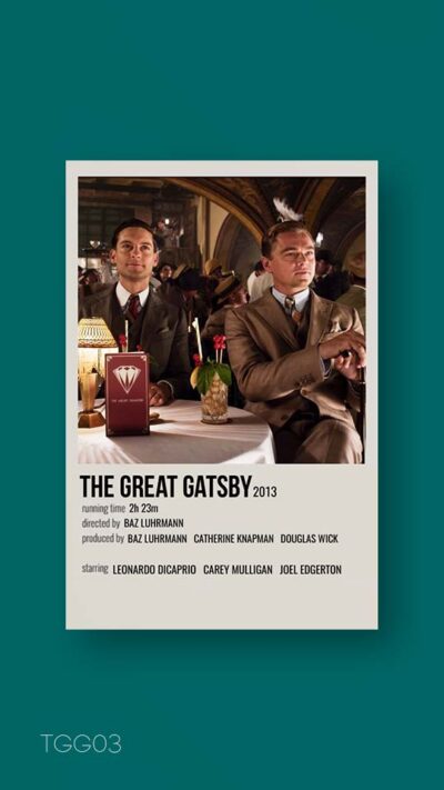 پوستر مینیمال فیلم the great gatsby