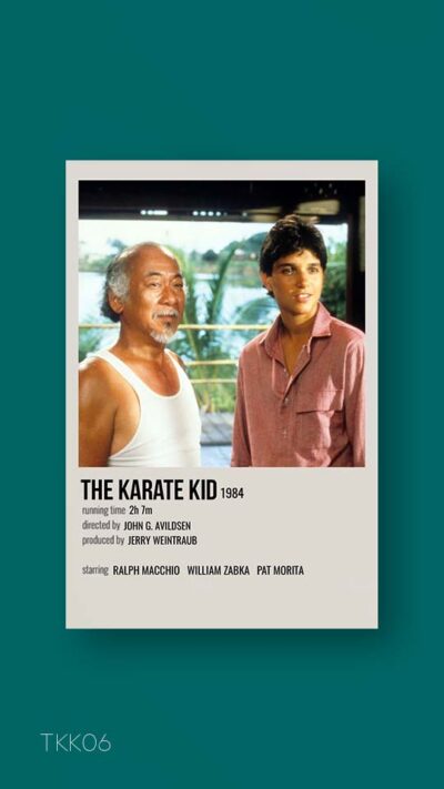 پوستر مینیمال فیلم the karate kid