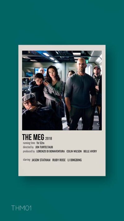 پوستر مینیمال فیلم the meg