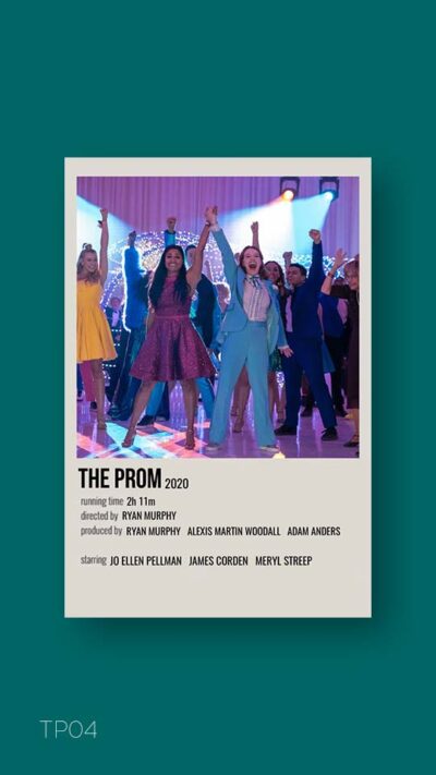 پوستر مینیمال فیلم the prom