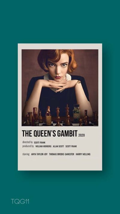 پوستر مینیمال سریال the queen's gambit