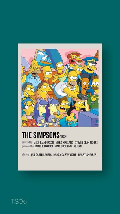 پوستر مینیمال سریال the simpsons