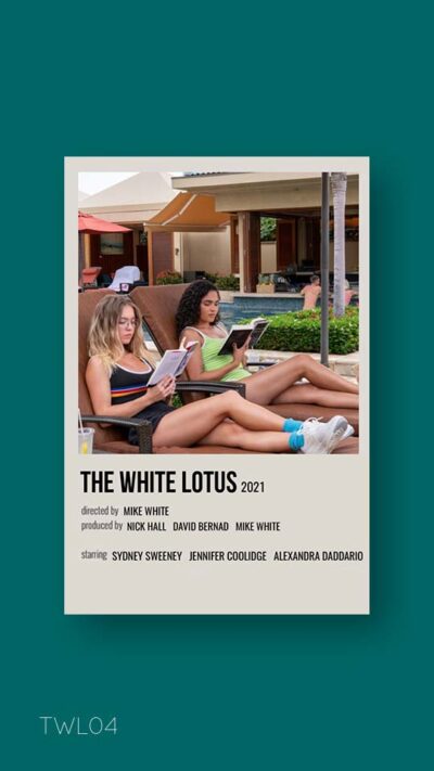 پوستر مینیمال سریال the white lotus